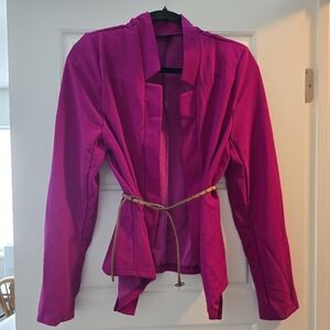 Notch Lapel Blazer Jacket